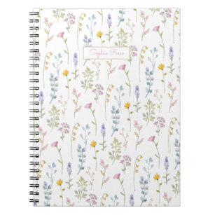 Cute Wildflower Pattern  Notebook