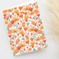 Cute Wildflowers Drawing Blank 