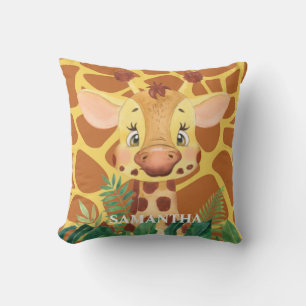 Cute Wildlife adorable animal baby Throw Pillow