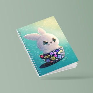 Cute Wildlife Of Spring Guardian: Bunny in Bloom Notebook
