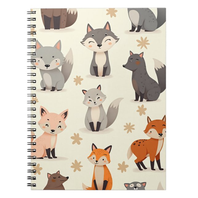 Cute Wildlife Wonders Notebook (Front)