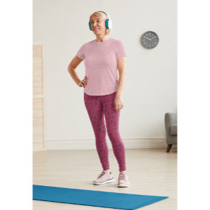 Cute Wine Colour Gym Workout Pants Leggings