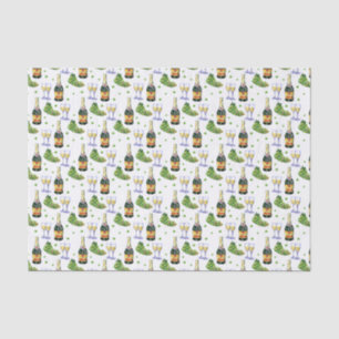 cute wine lovers tiled party  tissue paper