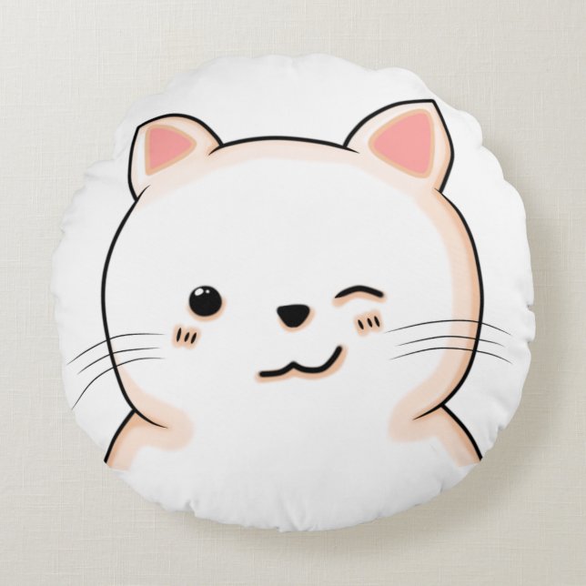 CUTE WINKING CAT PILLOW DOLL (Front)
