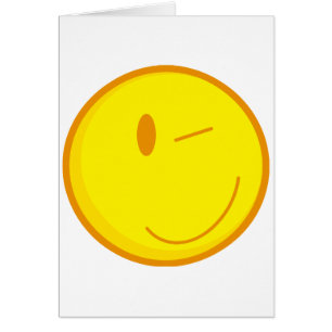 cute winking face