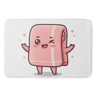 Cute Winking Towel Cartoon Bath Mat