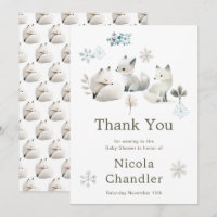 Cute Winter Arctic Wolf Baby Shower 