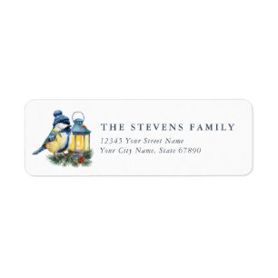 Cute Winter Bird Return Address Labels