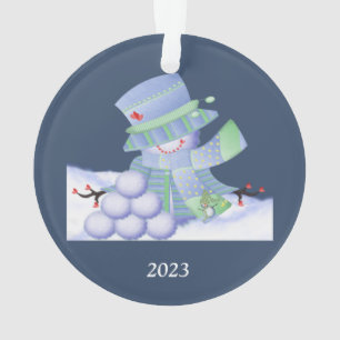 Cute Winter Blues Ornament