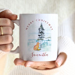 Cute Winter Christmas Coffee Mugs<br><div class="desc">Add cozy charm to your holiday season with these Christmas coffee mugs, featuring a cute watercolor fox nestled in a peaceful winter scene. The elegant “Merry Christmas” arch and custom text make this one of the most unique coffee mugs—ideal for gifting or seasonal table decor for Christmas. Easily personalized using...</div>