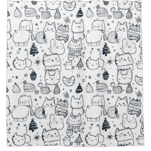 Cute Winter Christmas Doodle Pattern (1)