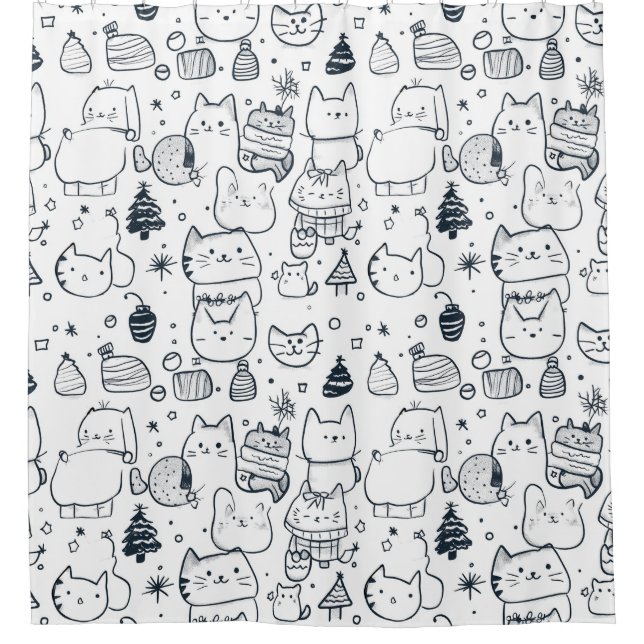 Cute Winter Christmas Doodle Pattern (1) (Front)