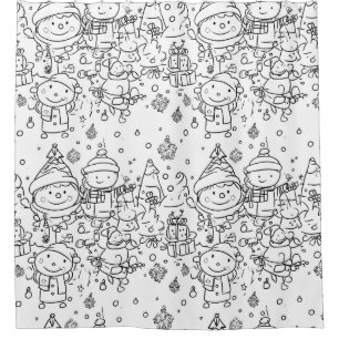 Cute Winter Christmas Doodle Pattern (2)