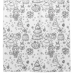 Cute Winter Christmas Doodle Pattern (3)