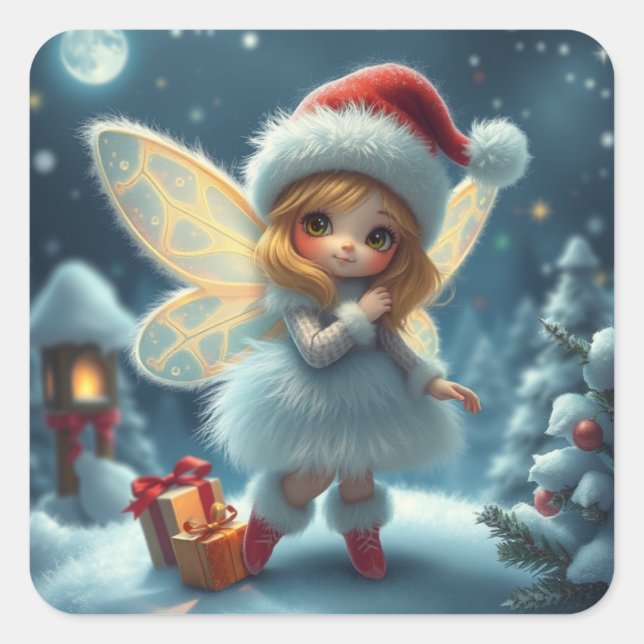 Cute Winter Fairy Stickers (Front)