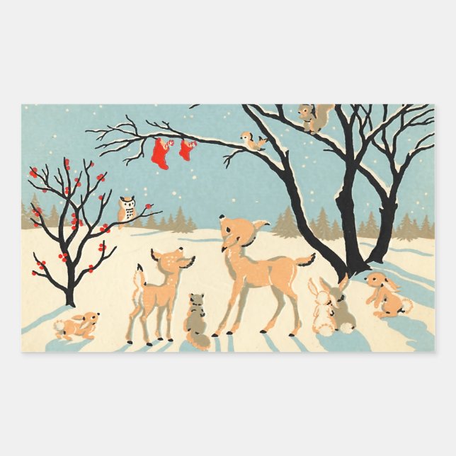 Cute Winter Friends Stickers (Front)