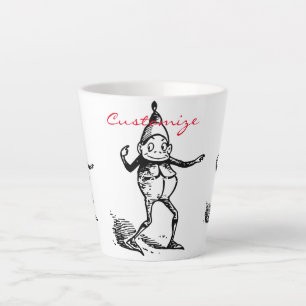 Cute Winter Holiday Elf Thunder_Cove Latte Mug