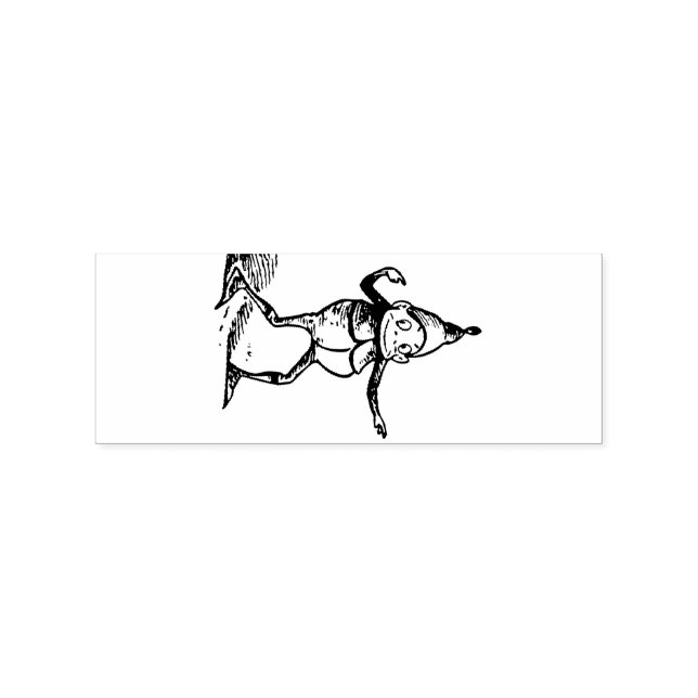 Cute Winter Holiday Elf Thunder_Cove Rubber Stamp (Imprint)