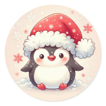 Cute Winter Penguin Sticker