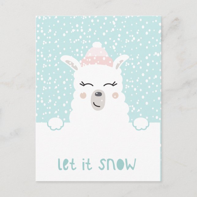 Cute Winter  Postcard (Front)