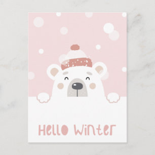 Cute Winter  Postcard
