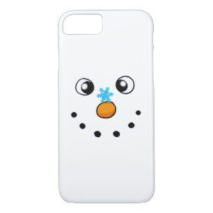 cute winter snowman and snowflake iPhone 8/7 case