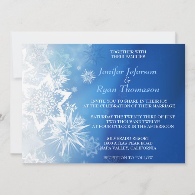 Cute winter wedding Invitation (Front)