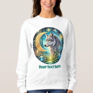 Cute Winter wolf customizable Sweatshirt