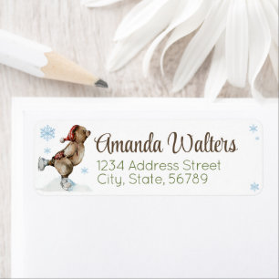 Cute Winter Woodland Animaux Baby shower Flocon de