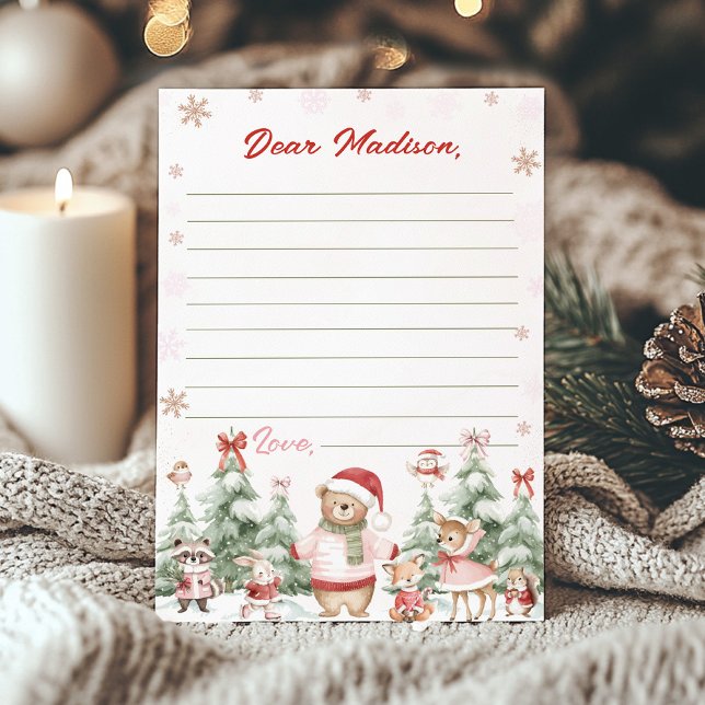 Cute Winter Woodland Birthday Time Capsule Card (Creator Uploaded)