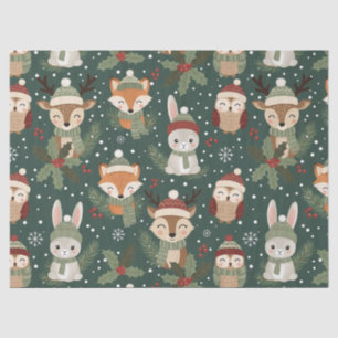 Cute Winter Woodland Friends – Holiday Animal Tissue Paper
