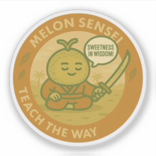 Cute Wisdom Melon Japanese Sensei