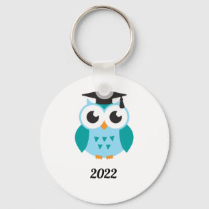 Cute wise owl graduation 2022 keychain