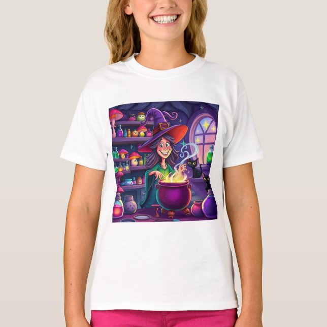 Cute Witch Brewing T-Shirt (Front)