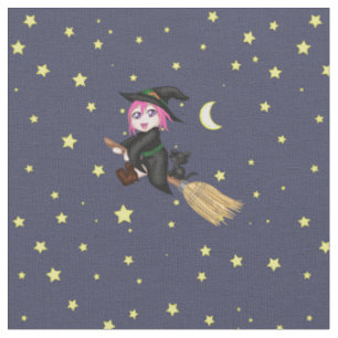 Cute Witch Fabric