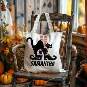Cute Witch Halloween Personalized Tote Bag