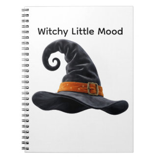 Cute Witch Hat Halloween Spooky Notebook