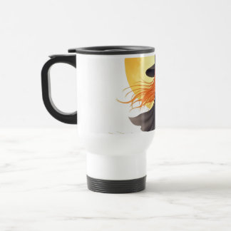 Cute Witch On Broomstick Travel Mug