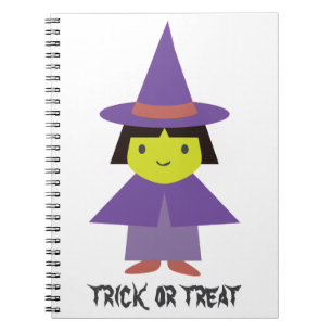 Cute Witch - Trick or Treat Notebook