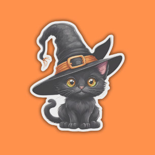 Cute Witchy Kitten Waterproof 