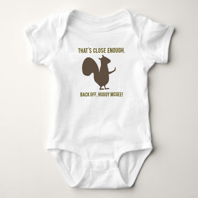 Cute with Squirrel Baby Bodysuit (Front)