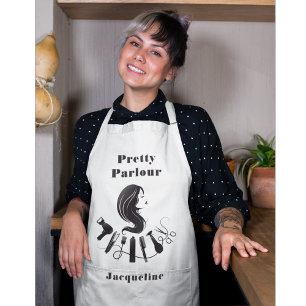 Cute Women Hair Styling Apron