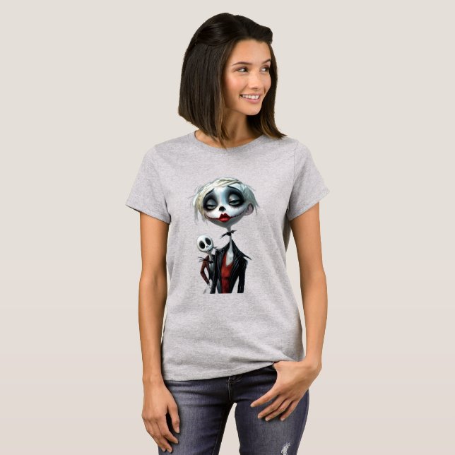 Cute Women’s Basic T-Shirt – Adorable Graphic  (Front Full)