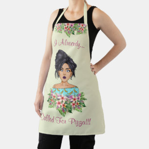 Cute Women's Medium All Over Print Apron