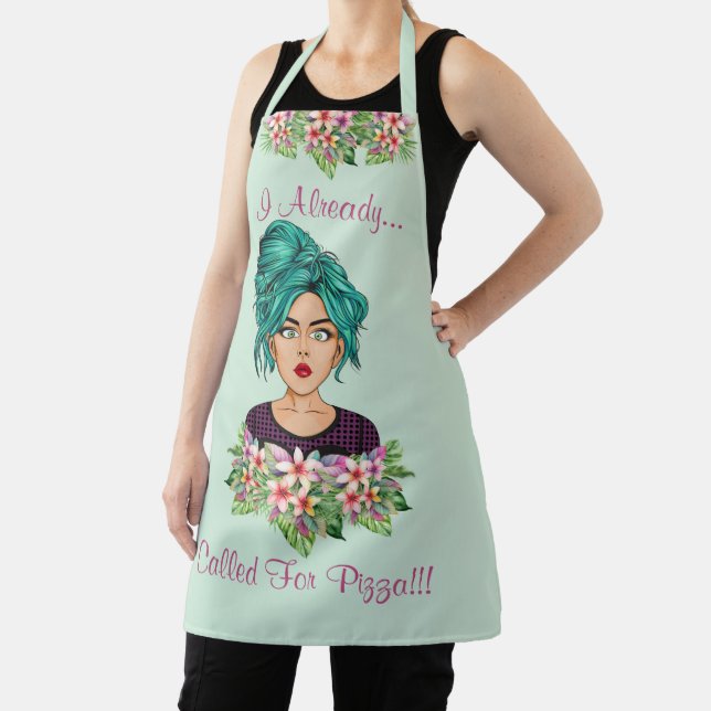Cute Women's Medium All Over Print Apron (Insitu)