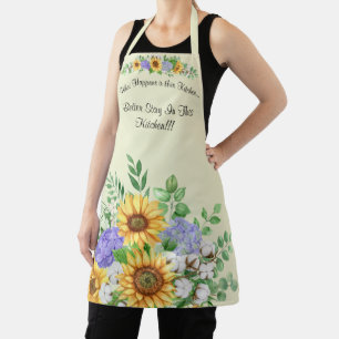 Cute Women's Medium All Over Print Apron