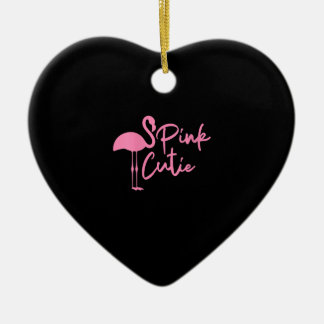 Cute Womens Pink Flamingo | Pink Cute | Flamingo Ceramic Ornament