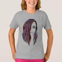 Cute women's T-shirt with a picture