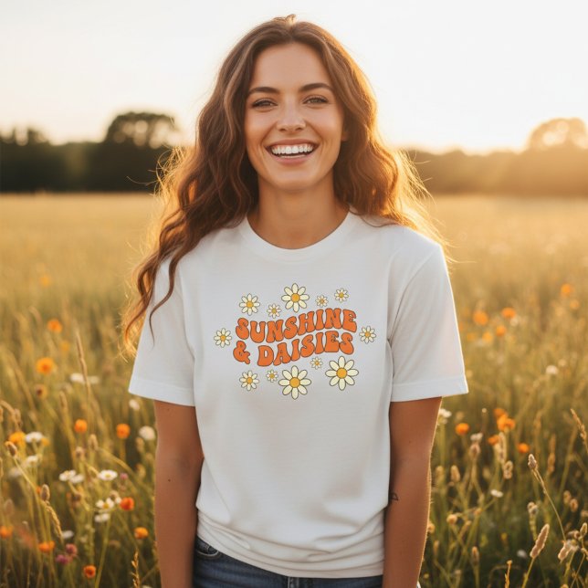 Cute Womens Tshirts Daisy Retro (Creator Uploaded)