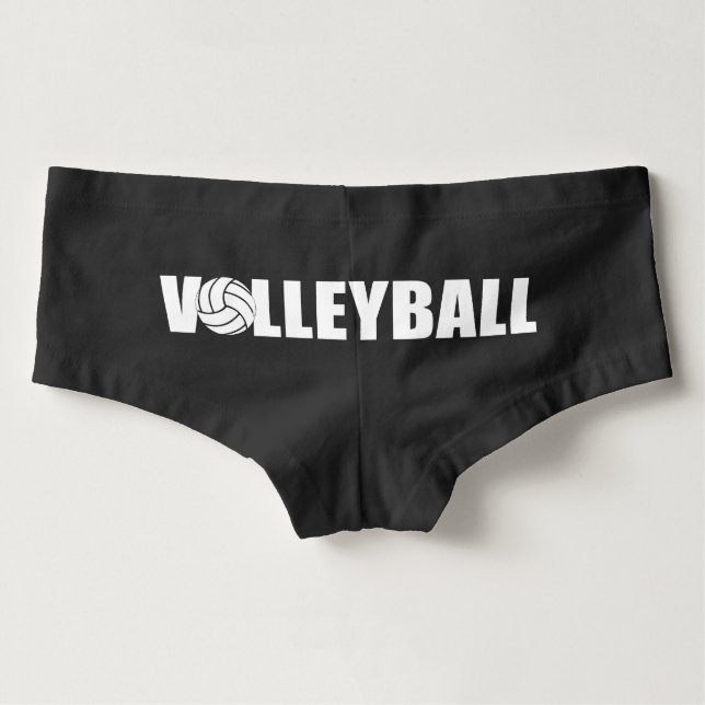 Cute Women's Volleyball Boyshorts Underwear (Back)